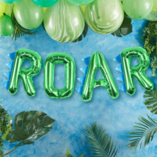 Roar Dinosaur Folioilmapallot Vihreä
