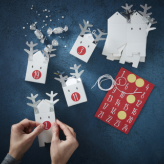 Poro Joulukalenteri DIY Hopea