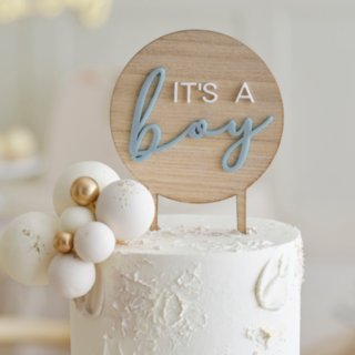 It's A Boy Puu Kakkukoriste