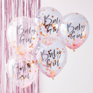 Baby Girl Konfetti-ilmapallot