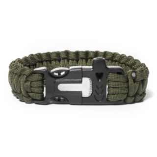 Paracord Survival Ranneke Armeijanvihreä