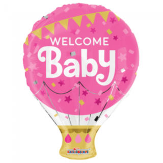 Kuumailmapallo Welcome Baby Foliopallo