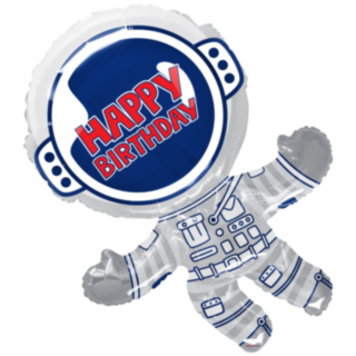 Astronautti Happy Birthday Foliopallo