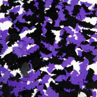 Lepakko konfetti musta/violetti