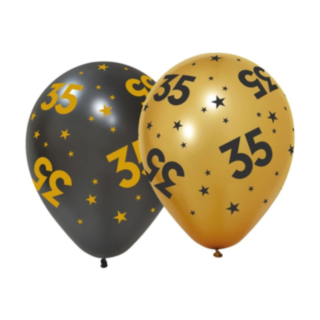 35-vuotis Golden Celebrations Lateksipallot