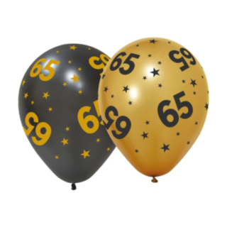 65-vuotis Golden Celebrations Lateksipallot