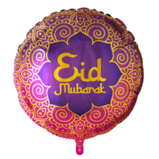 Eid Mubarak Pyöreä Folioilmapallo