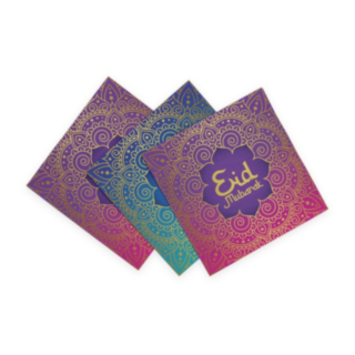 Eid Mubarak Servetit Violetti/Sininen