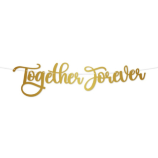 Together Forever Koristenauha Kulta