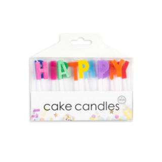 Happy Birthday Kakkukynttilät Värisekoitus