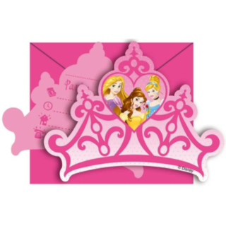 Disney® Prinsessat Kruunu Kutsukortit