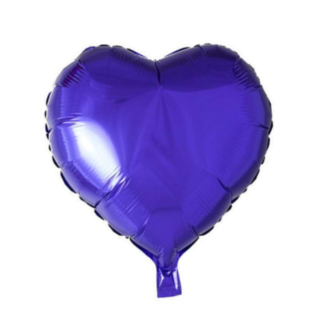 Sydän Folioilmapallo Violetti