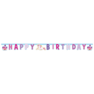 Yksisarvinen Happy Birthday Kirjainnauha