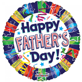 Pyöreä Happy Father's Day Folioilmapallo