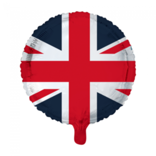 Pyöreä Iso-Britannian Lippu Folioilmapallo