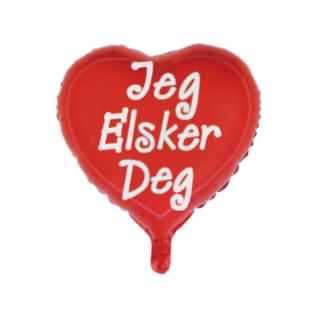 Sydän Jeg Elsker Dig Folioilmapallo
