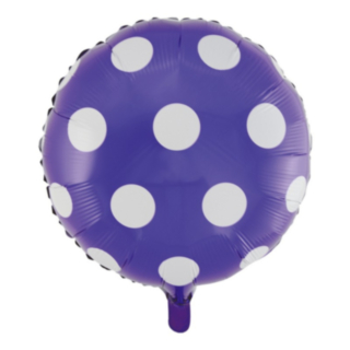Pilkkukuvioitu Folioilmapallo Violetti