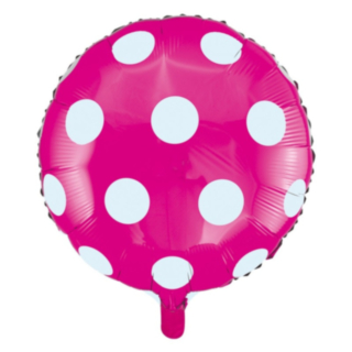 Pilkkukuvioinen Foliopallo Pinkki