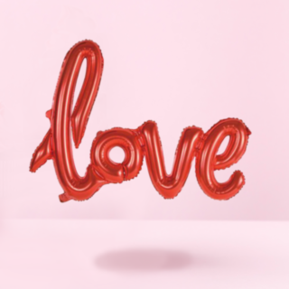 Love Folioilmapallo Punainen