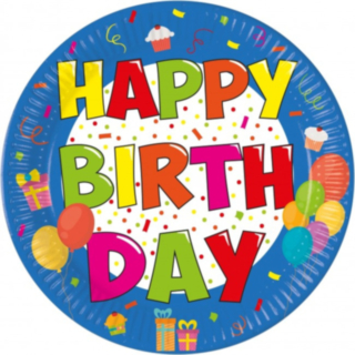 Happy Birthday Pahvilautaset