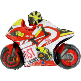 MotoGP Moottoripyörä Folioilmapallo Punainen