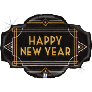 Happy New Year Art Deco Foliopallo