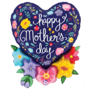 Happy Mothers Day Kukka Folioilmapallo