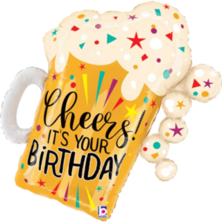 Oluttuoppi Happy Birthday Folioilmapallo