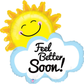 Feel Better Soon Aurinko Folioilmapallo