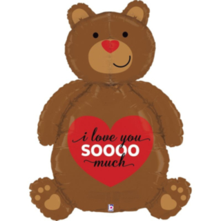 I Love You So Much Nalle Foliopallo