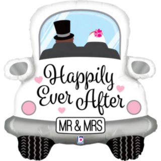 Happily Ever After Hääauto Folioilmapallo