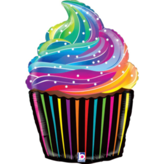 Sateenkaari Cupcake Folioilmapallo