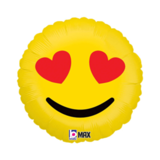 Emoji Sydänsilmät Foliopallo