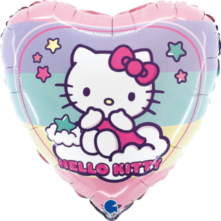 Hello Kitty® Sateenkaarisydän Folioilmapallo