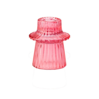 Lasikynttilänjalka Pinkki