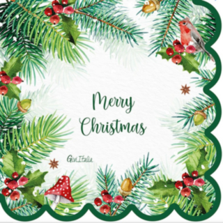 Talvi Merry Christmas Lautasliinat