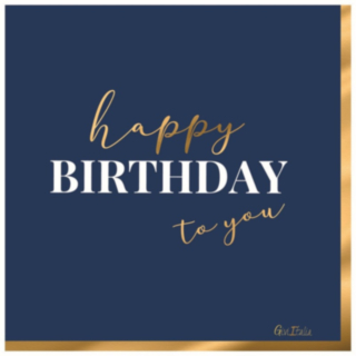 Happy Birthday To You Lautasliinat Sininen