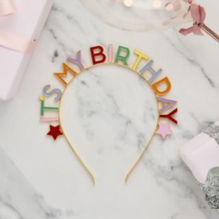 It's My Birthday Sateenkaarihiuspanta