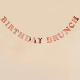 Birthday Brunch Koristenauha Ruusukulta