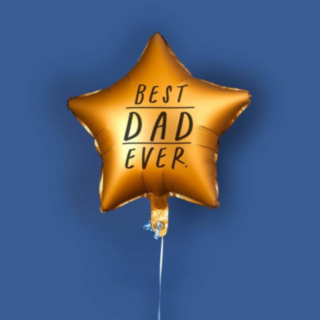 Best Dad Ever -tähtifoliopallo