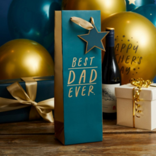 Best Dad Ever Lahjakassi Viinipullolle