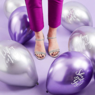 Violetit Bride Squad Ilmapallot