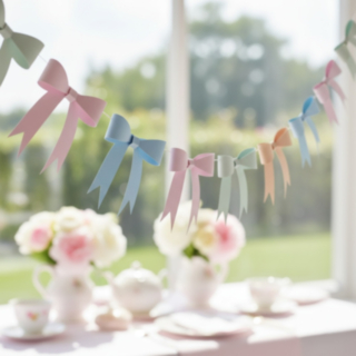 Tea Party Rusetit Koristenauha