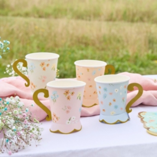 Floral Tea Party Pahvimukit