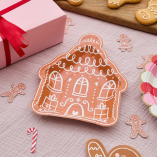 Piparkakkutalo Pahvilautaset Ruskea