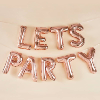 Let's Party Foliopallo Ruusukulta