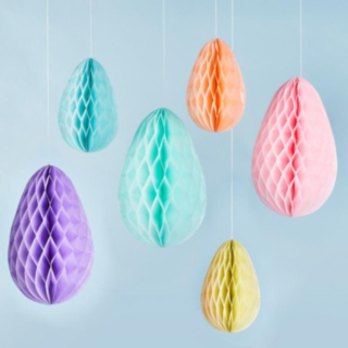 Pastellinsävyiset pääsiäismuna-hunajakennot