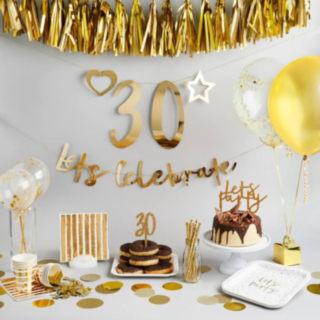 Let's Celebrate Kirjainnauha DIY Kulta