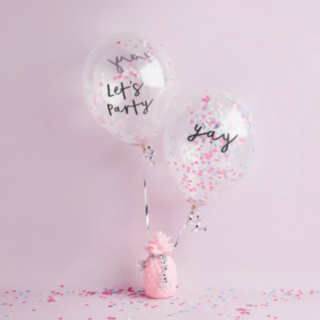 Pastel Pop Konfetti Ilmapallot