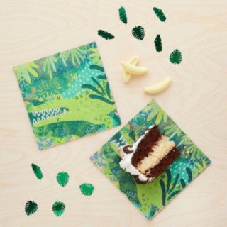 Snappy Jungle Party krokotiili-servetit
